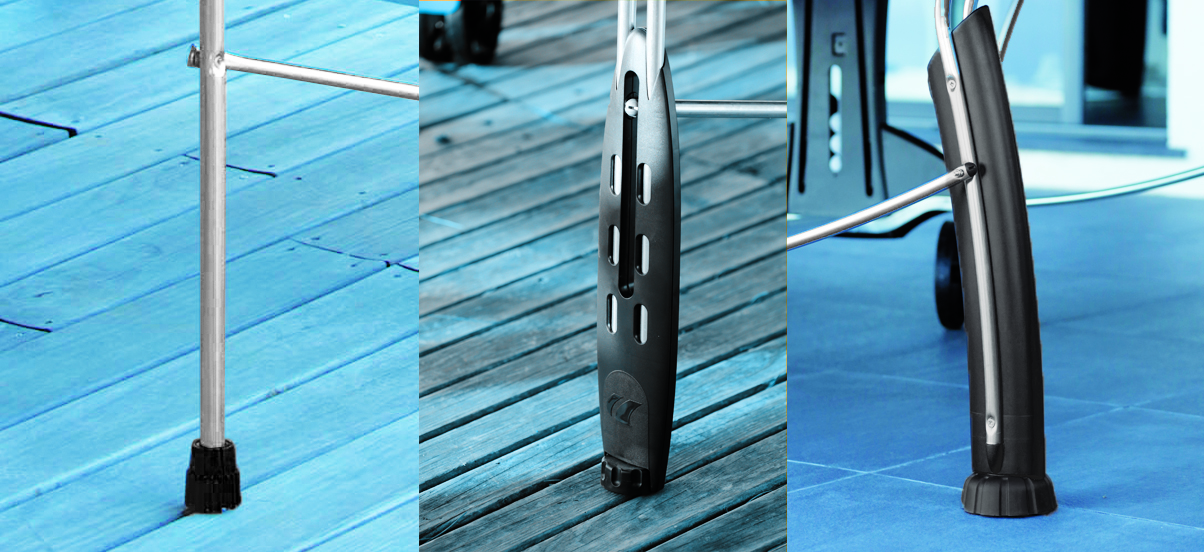 Pieds de table de ping pong reglable
